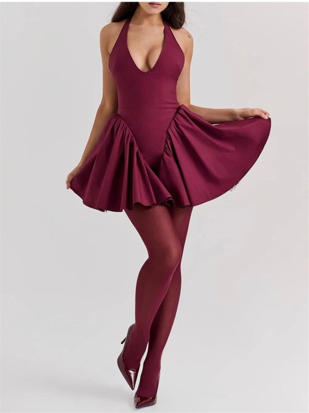 Women's French Design Dress Hepburn Style Sexy Backless Dress